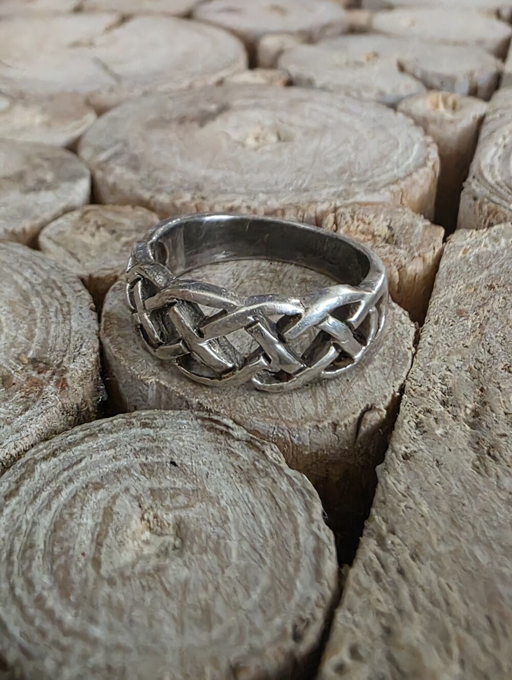 Sterling Silver Celtic Knot Ring - Size 9.25